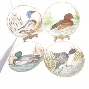 4 Stigma Taste Seller DUCKS Plate Decor Ceramics by Nancie Goldstein 8" Vintage